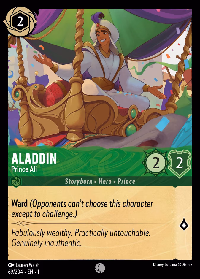 Aladdin - Prince Ali Lorcana card (69/204, The First Chapter)