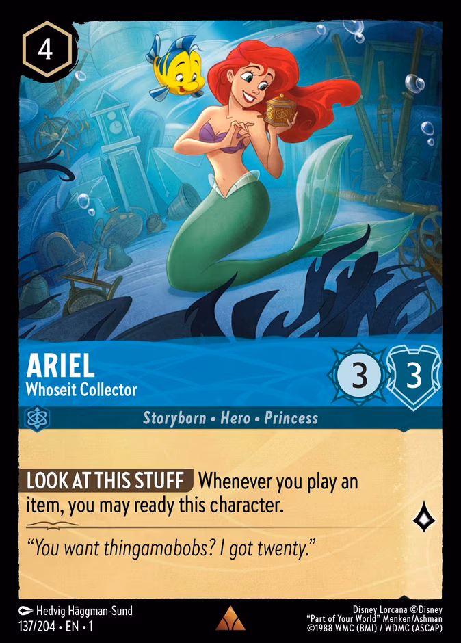 Ariel - Whoseit Collector Lorcana card (137/204, The First Chapter)