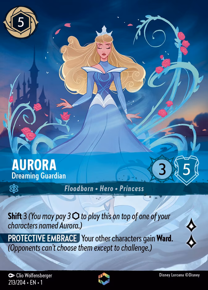 Aurora - Dreaming Guardian Lorcana card (213/204)