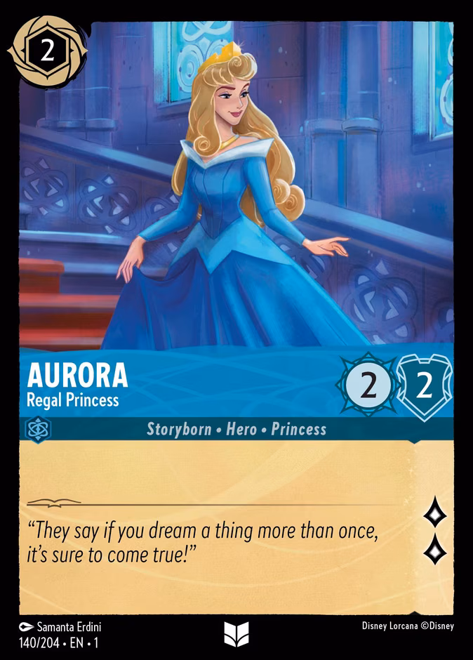 Aurora - Regal Princess Lorcana card (140/204, The First Chapter)