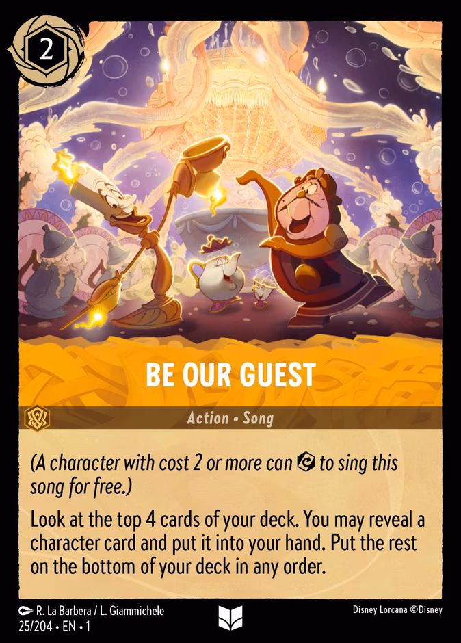 Be Our Guest Lorcana card (25/204, The First Chapter)