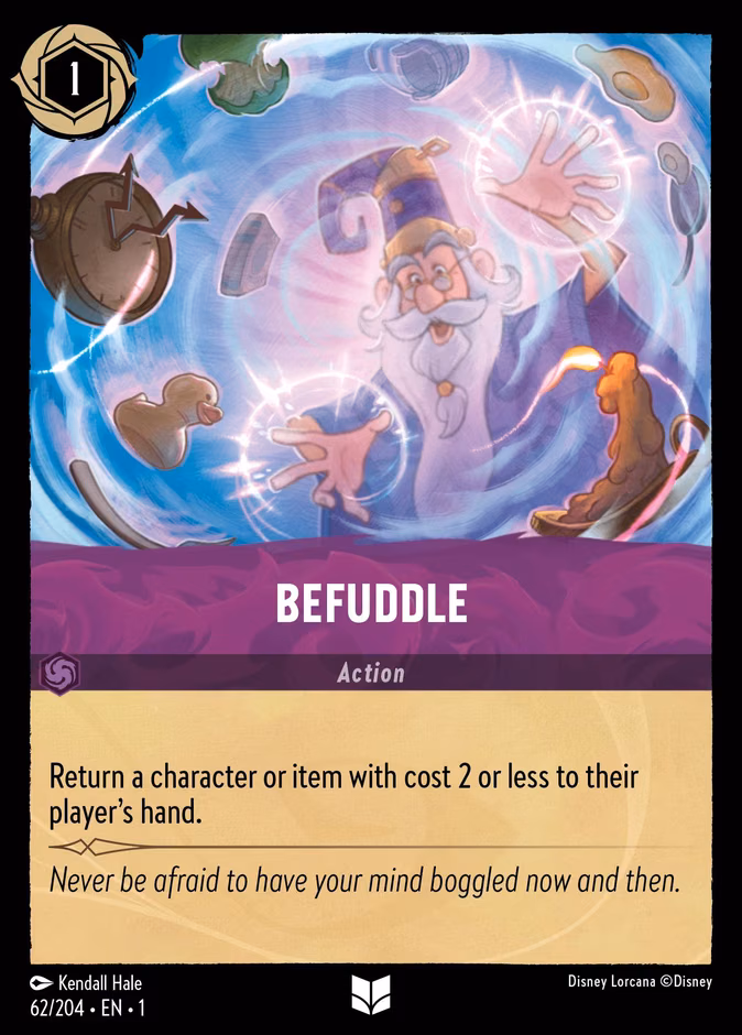 Befuddle Lorcana card (62/204, The First Chapter)