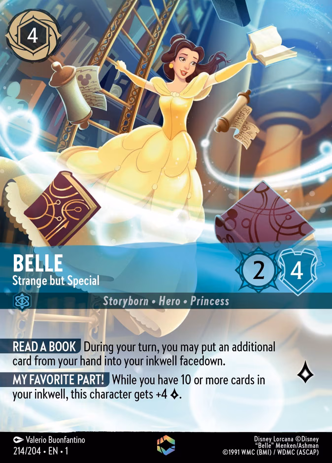 Belle - Strange but Special Lorcana card (214/204)