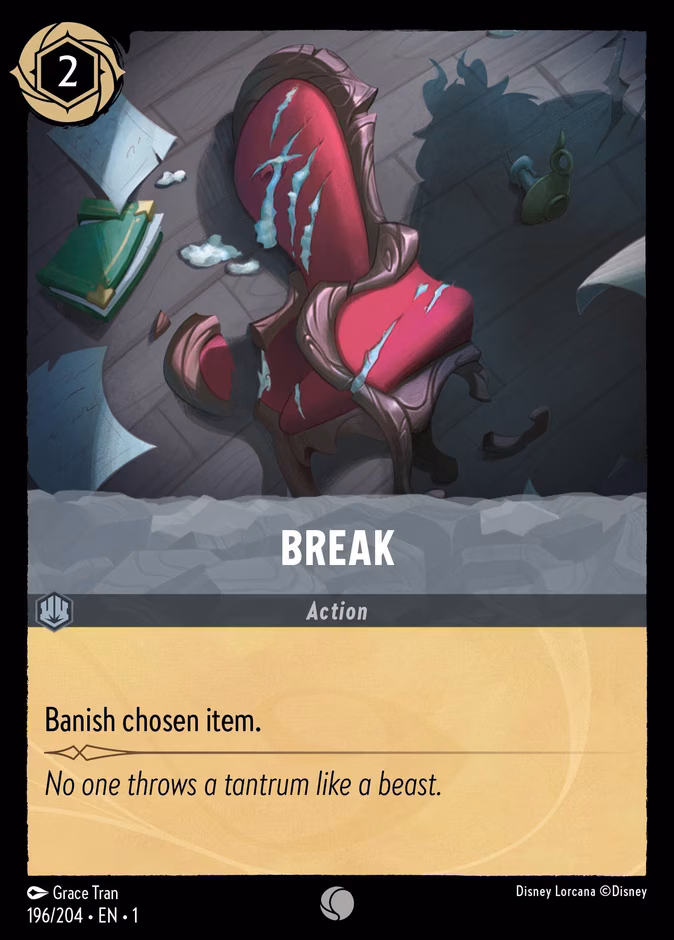 Break Lorcana card (196/204, The First Chapter)