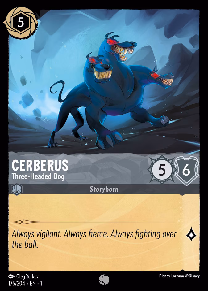 Cerberus - Three-Headed Dog Lorcana card (176/204, The First Chapter)