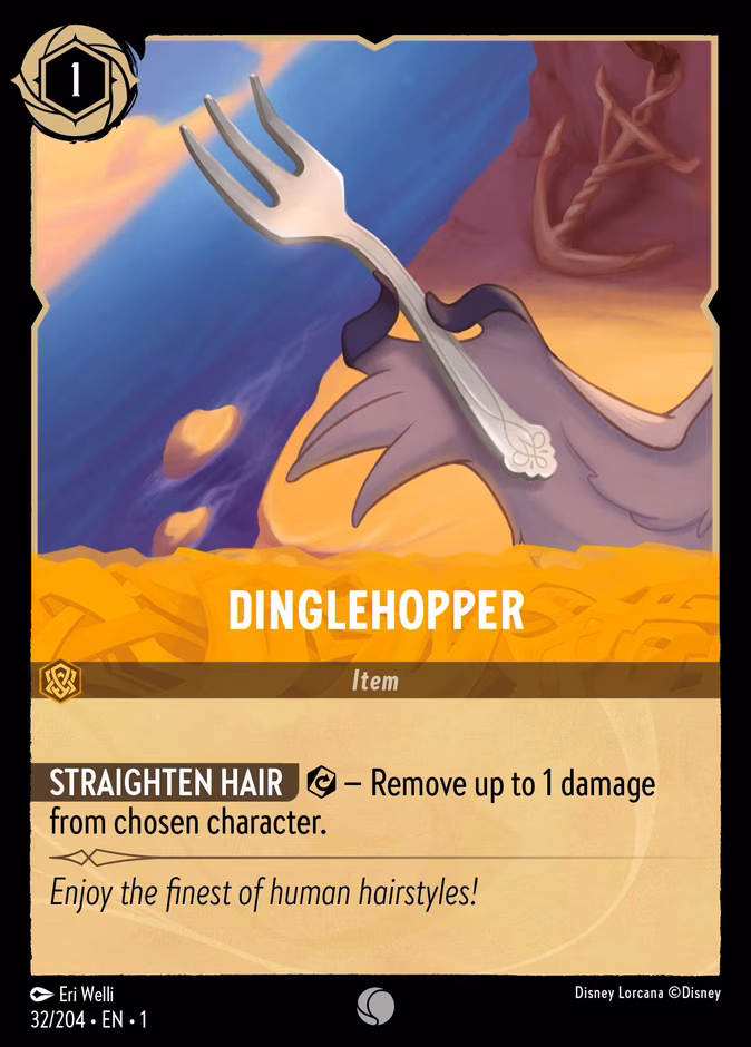 Dinglehopper Lorcana card (32/204, The First Chapter)