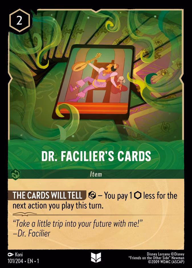Dr. Facilier's Cards Lorcana card (101/204, The First Chapter)