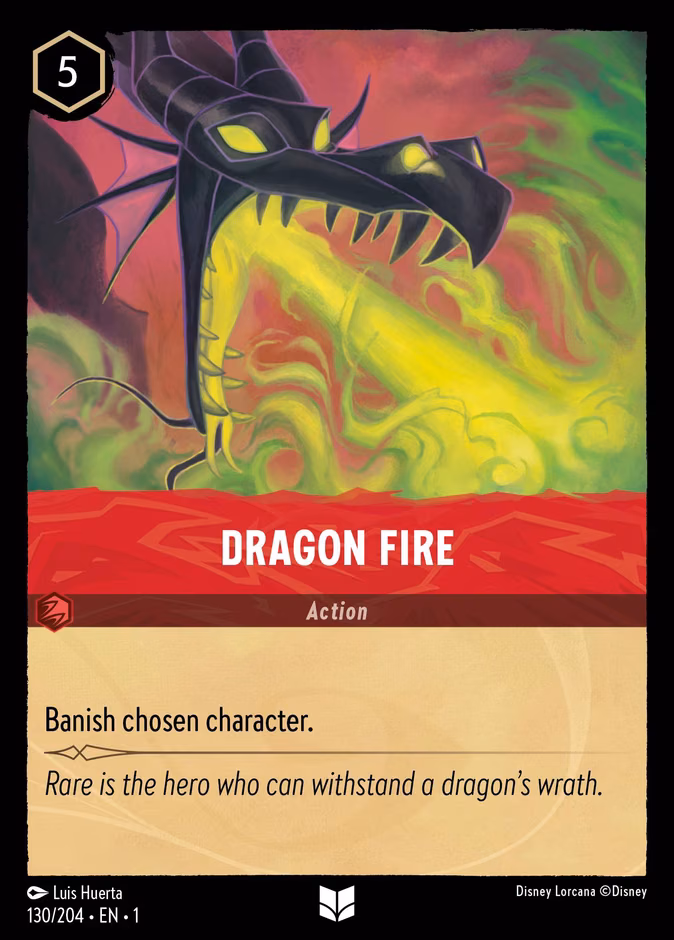 Dragon Fire Lorcana card (130/204, The First Chapter)