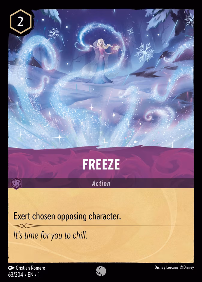 Freeze Lorcana card (63/204, The First Chapter)