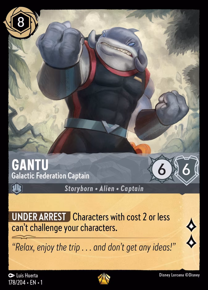 Gantu - Galactic Federation Captain Lorcana card (178/204, The First Chapter)