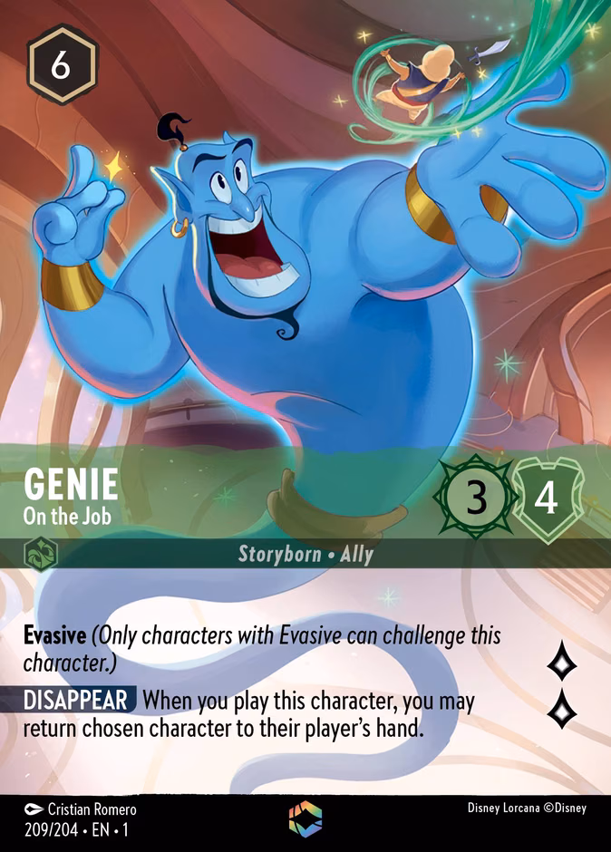 Genie - On the Job Lorcana card (209/204)