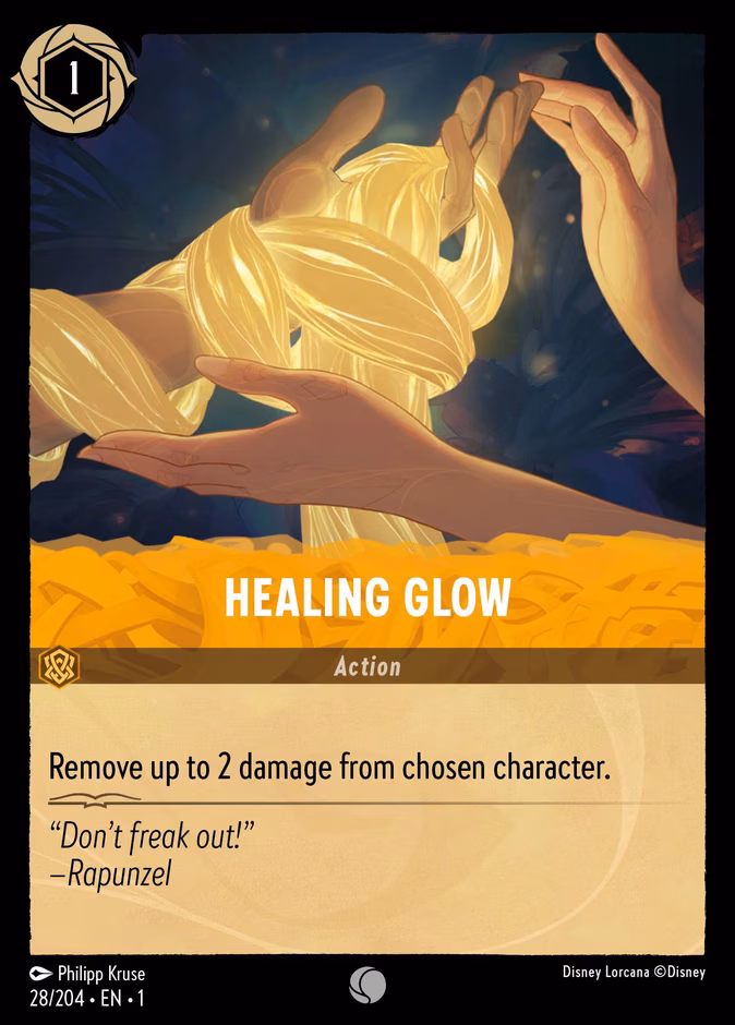 Healing Glow Lorcana card (28/204, The First Chapter)