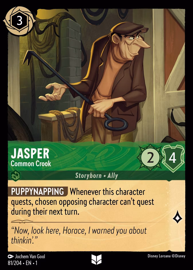 Jasper - Common Crook Lorcana card (81/204, The First Chapter)