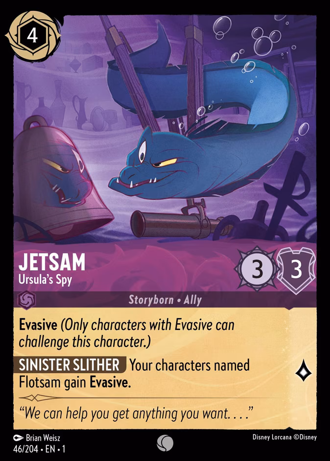 Jetsam - Ursula's Spy Lorcana card (46/204, The First Chapter)
