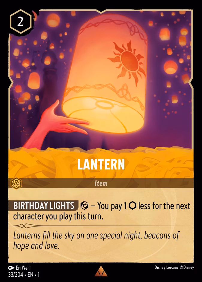 Lantern Lorcana card (33/204, The First Chapter)