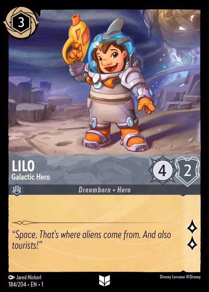 Lilo - Galactic Hero Lorcana card (184/204, The First Chapter)