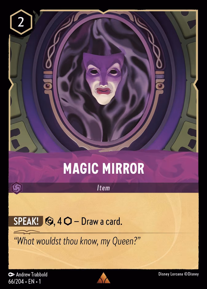Magic Mirror Lorcana card (66/204, The First Chapter)