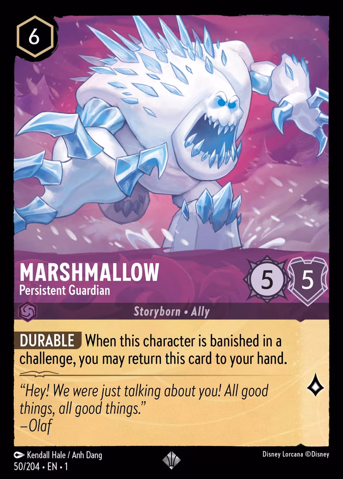 Marshmallow - Persistent Guardian Lorcana card (50/204, The First Chapter)