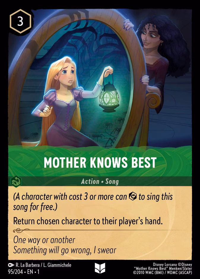 Mother Knows Best Lorcana card (95/204, The First Chapter)