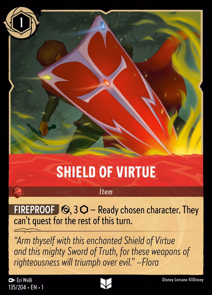 Shield of Virtue Lorcana card (135/204, The First Chapter)
