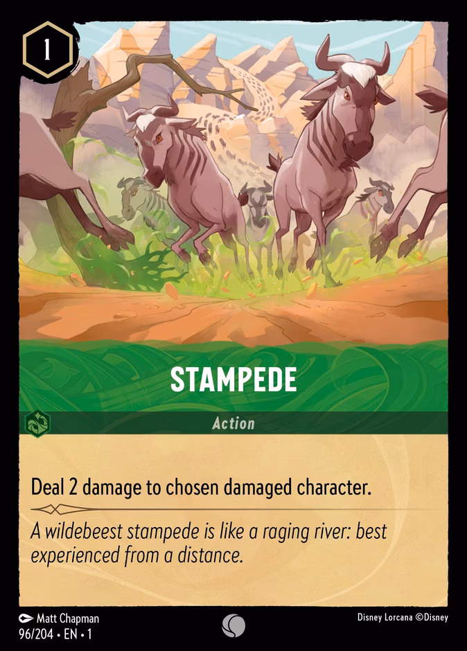 Stampede Lorcana card (96/204, The First Chapter)
