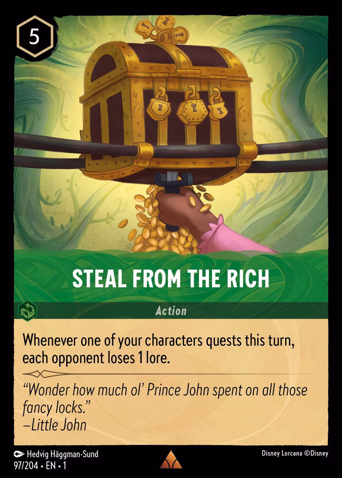 Steal from the Rich Lorcana card (97/204, The First Chapter)