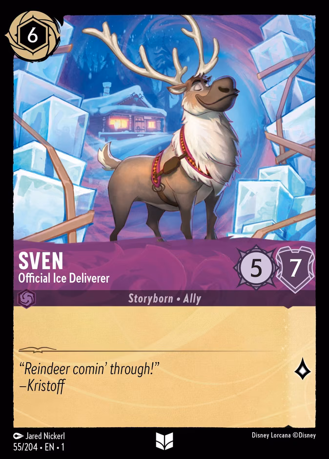 Sven - Official Ice Deliverer Lorcana card (55/204, The First Chapter)