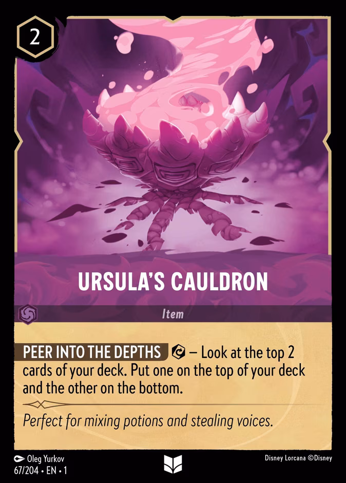 Ursula's Cauldron Lorcana card (67/204, The First Chapter)