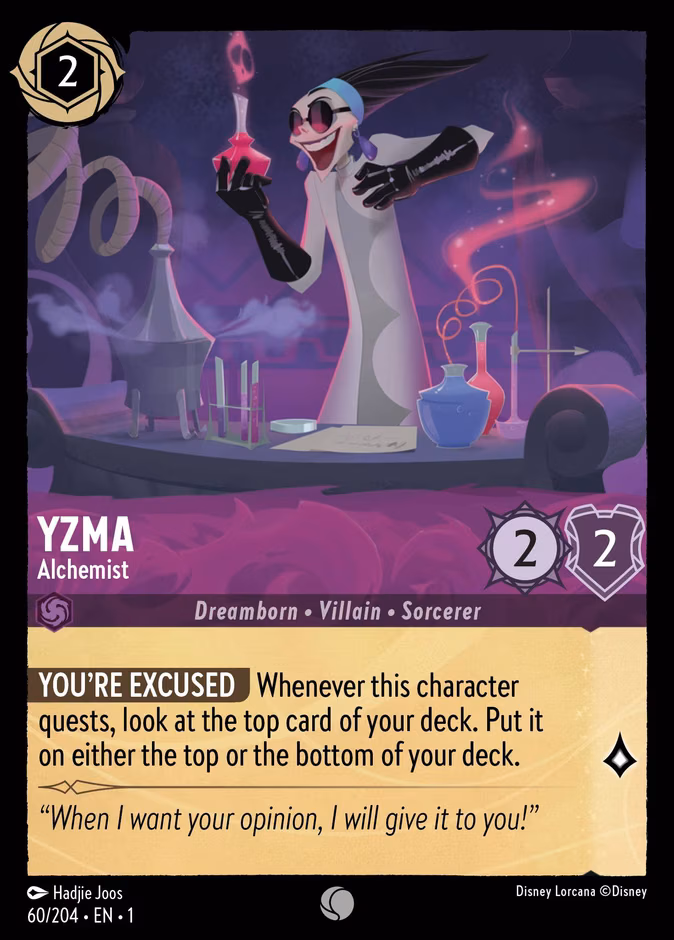 Yzma - Alchemist Lorcana card (60/204, The First Chapter)