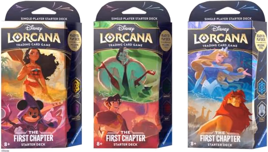 Disney Lorcana The First Chapter Starter Deck [Set of 3]