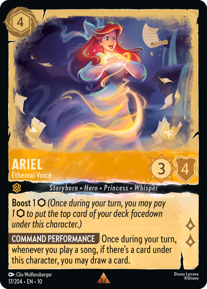 Ariel - Ethereal Voice Lorcana card (17/204, Whispers in the Well)