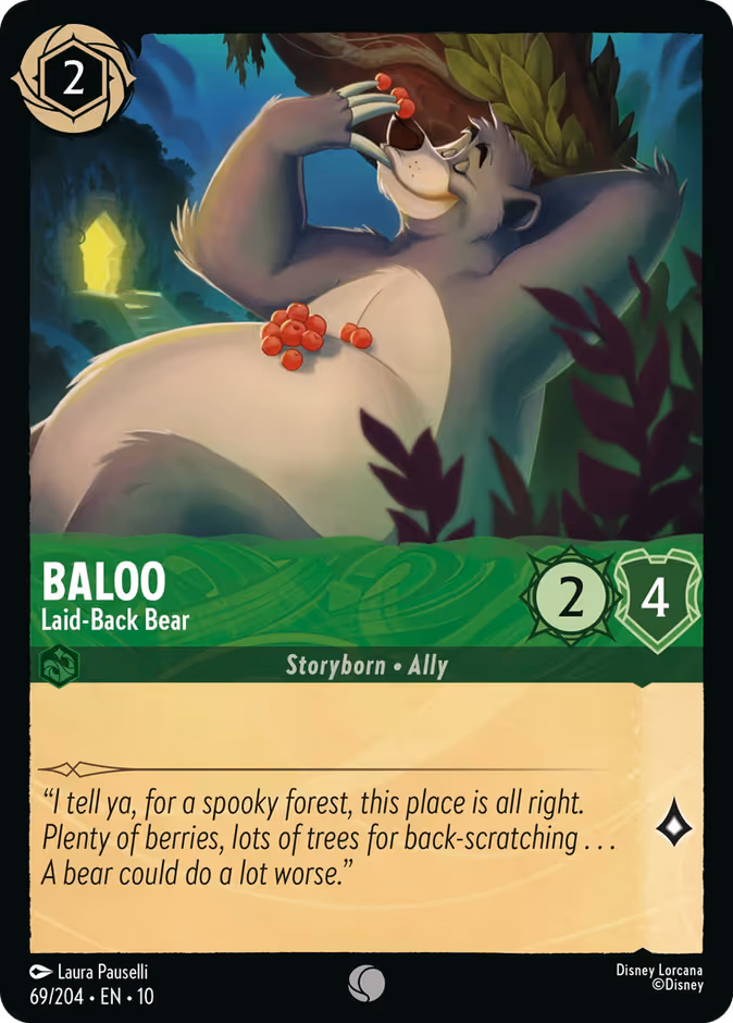 Baloo - Laid-Back Bear Lorcana card (69/204, Whispers in the Well)