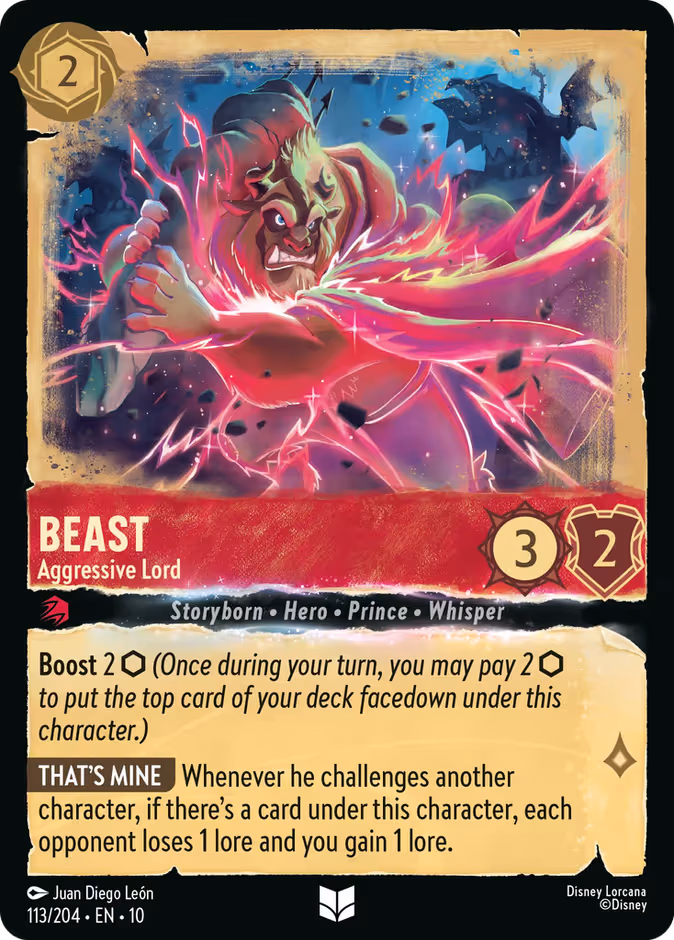 Beast - Aggressive Lord Lorcana card (113/204, Whispers in the Well)