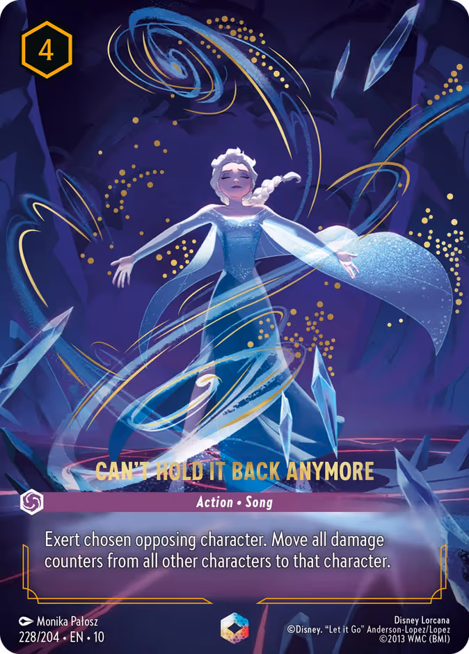 Can't Hold it Back Anymore Lorcana card (228/204, Whispers in the Well)