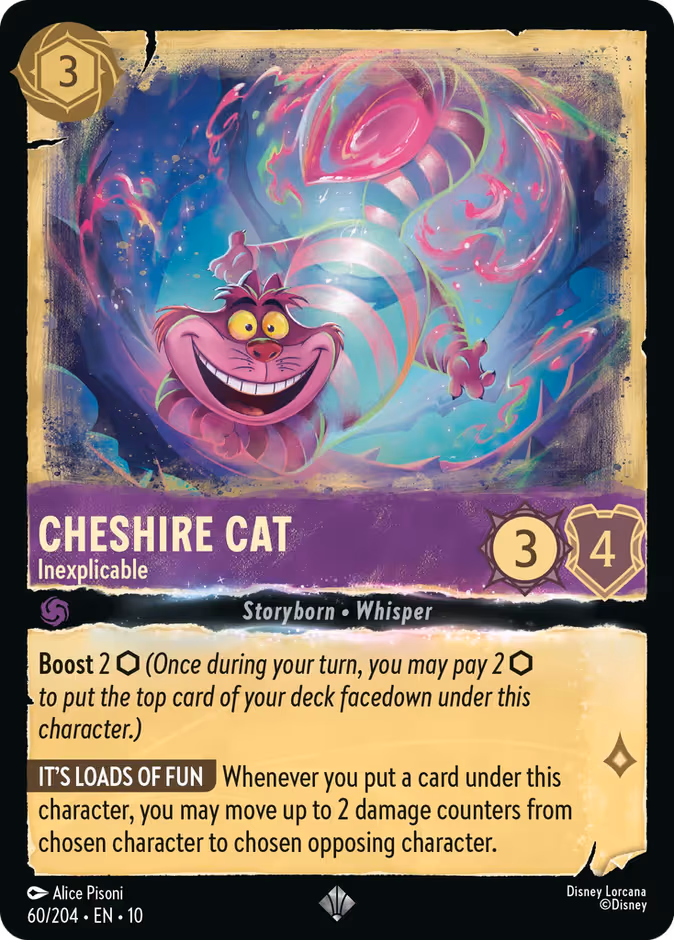 Cheshire Cat - Inexplicable Lorcana card (60/204, Whispers in the Well)