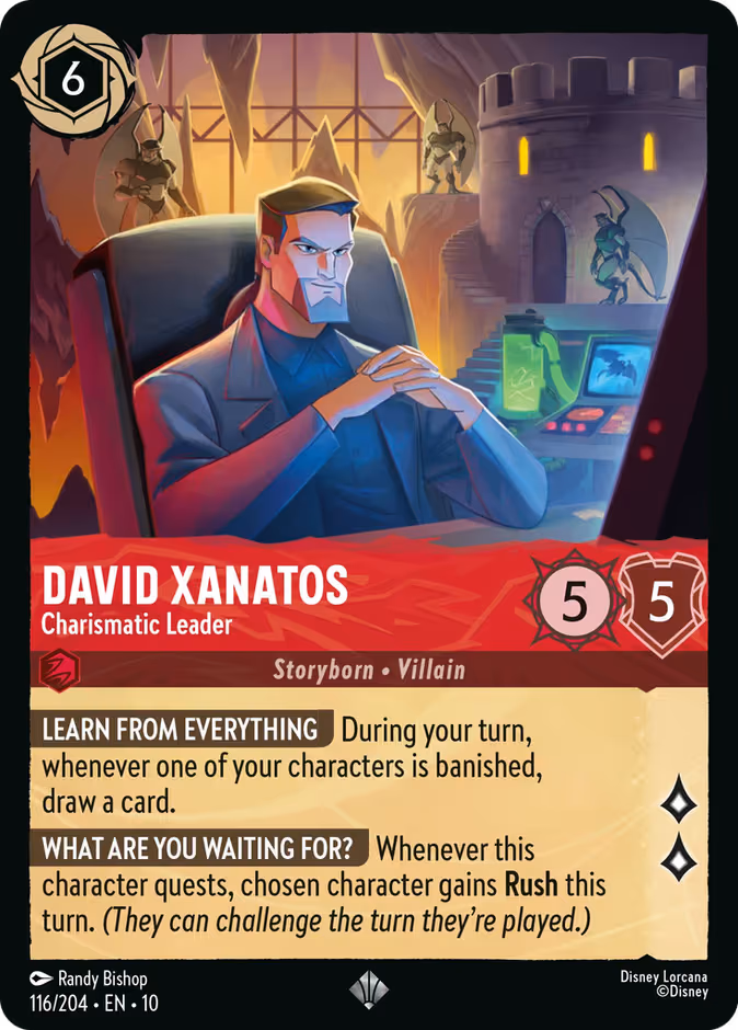 David Xanatos - Charismatic Leader Lorcana card (116/204, Whispers in the Well)