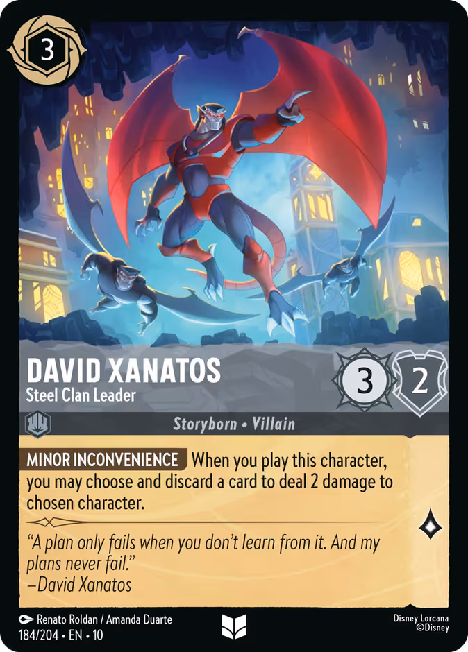 David Xanatos - Steel Clan Leader Lorcana card (184/204, Whispers in the Well)