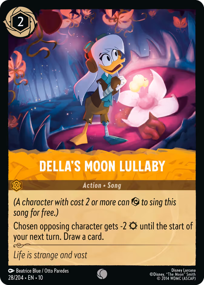 Della's Moon Lullaby Lorcana card (28/204, Whispers in the Well)