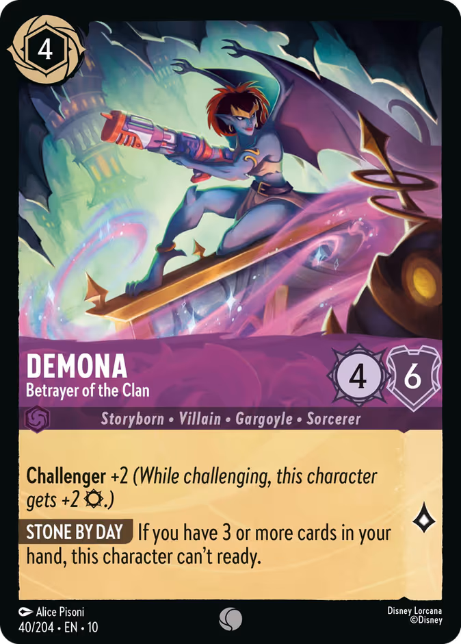 Demona - Betrayer of the Clan Lorcana card (40/204, Whispers in the Well)