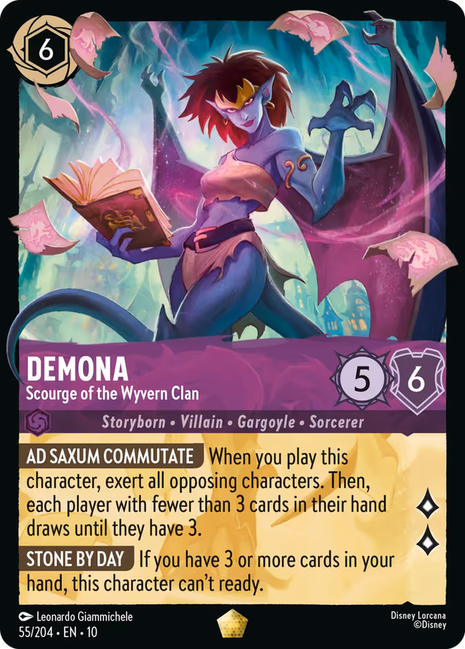 Demona - Scourge of the Wyvern Clan Lorcana card (55/204, Whispers in the Well)
