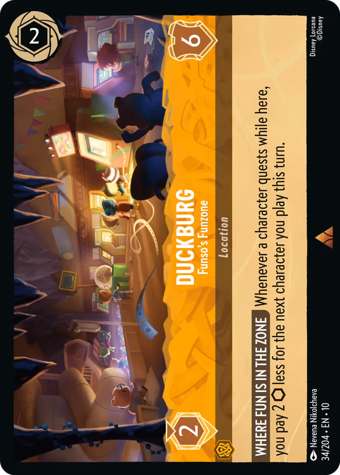 Duckburg - Funso's Funzone Lorcana card (34/204, Whispers in the Well)