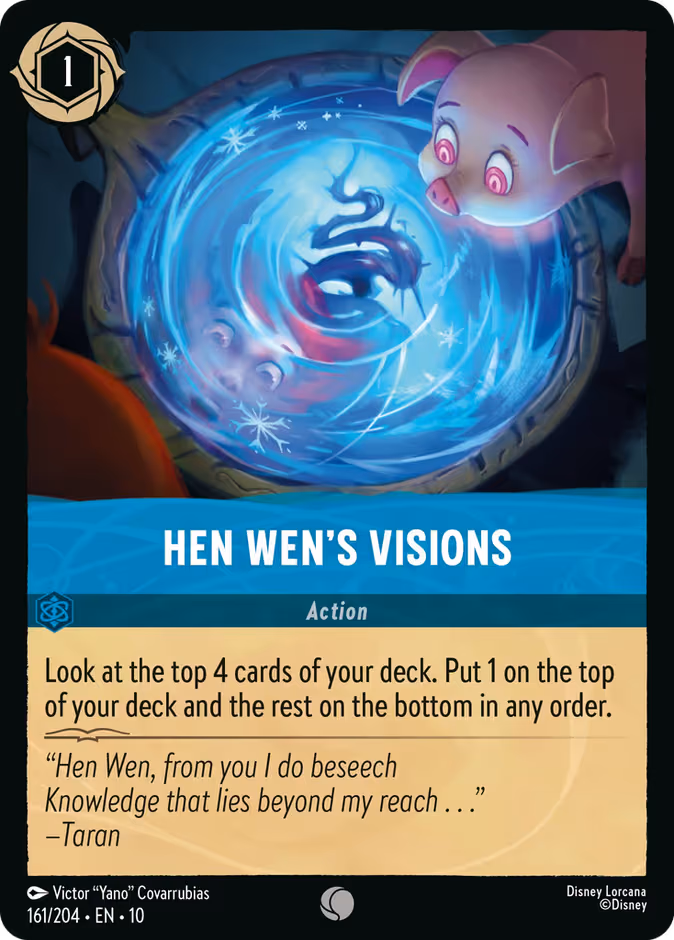 Hen Wen's Visions Lorcana card (161/204, Whispers in the Well)