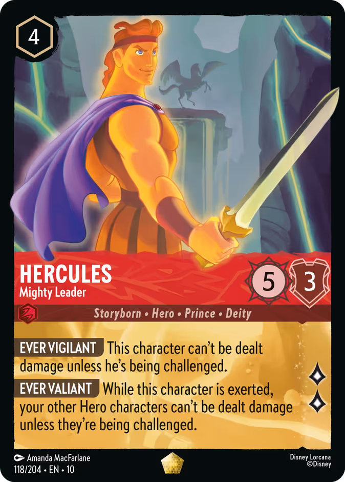 Hercules - Mighty Leader Lorcana card (118/204, Whispers in the Well)