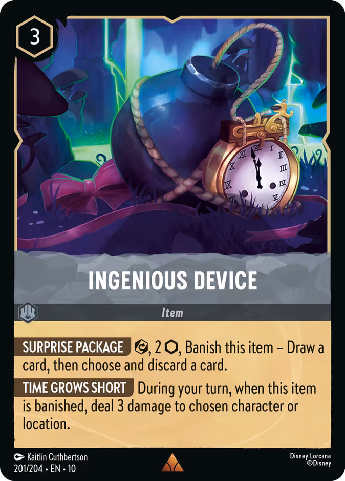 Ingenious Device Lorcana card (201/204, Whispers in the Well)