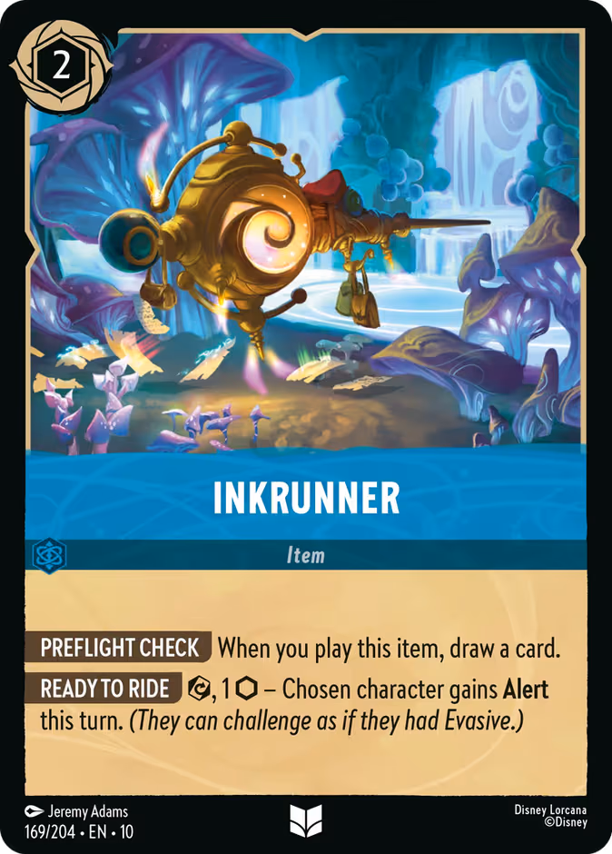 Inkrunner Lorcana card (169/204, Whispers in the Well)