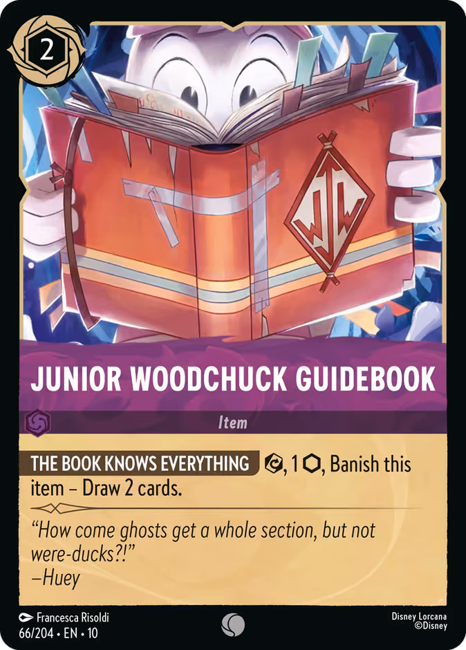 Junior Woodchuck Guidebook Lorcana card (66/204, Whispers in the Well)