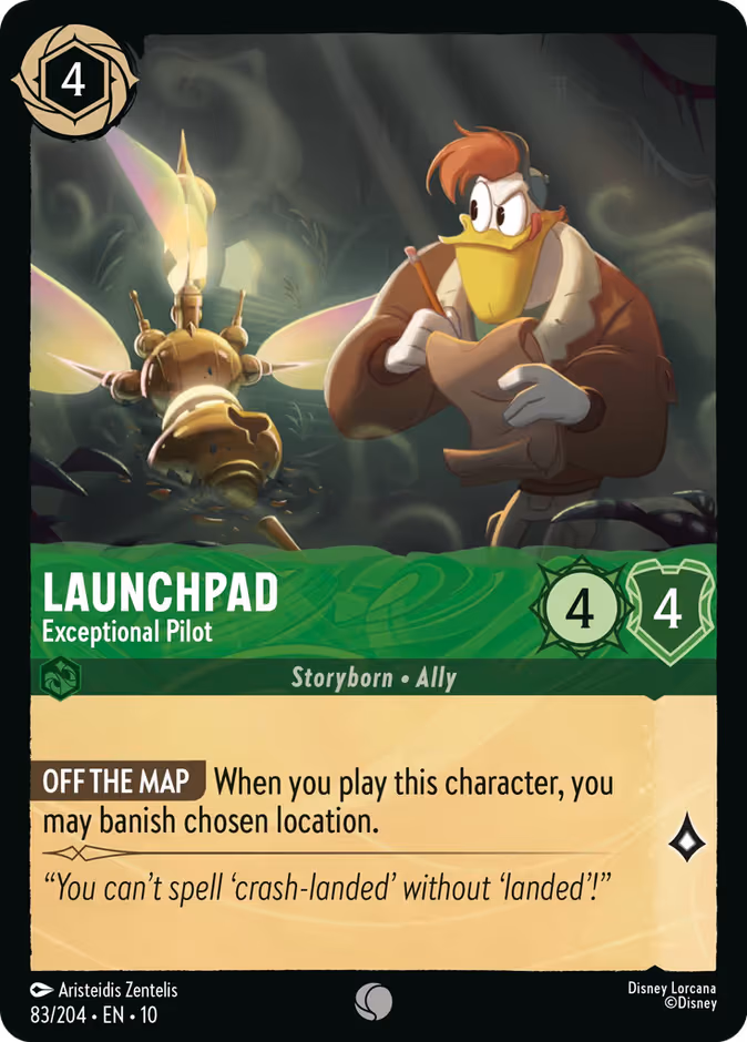 Launchpad - Exceptional Pilot Lorcana card (83/204, Whispers in the Well)