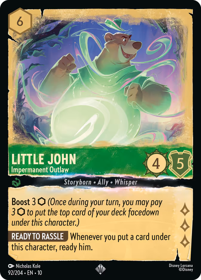 Little John - Impermanent Outlaw Lorcana card (92/204, Whispers in the Well)
