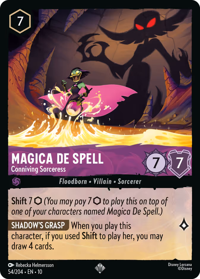 Magica De Spell - Conniving Sorceress Lorcana card (54/204, Whispers in the Well)