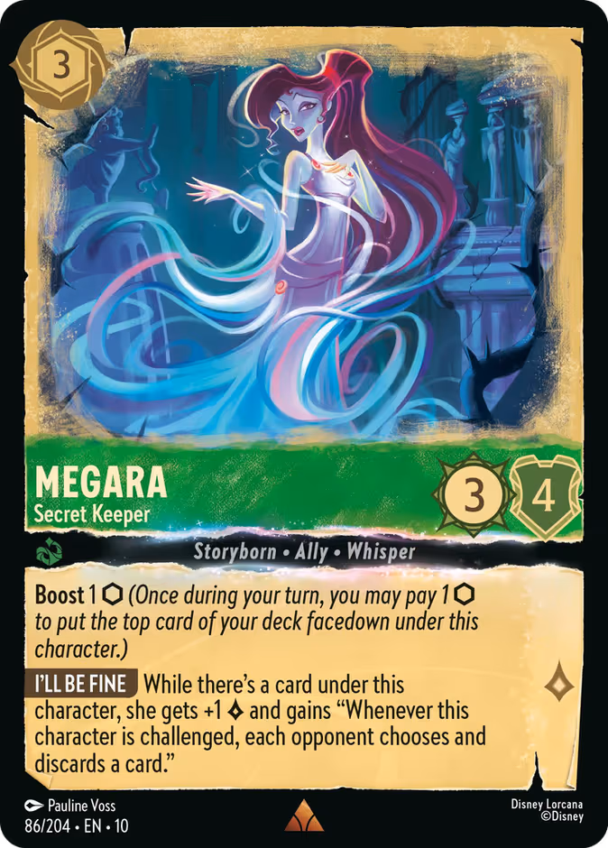 Megara - Secret Keeper Lorcana card (86/204, Whispers in the Well)